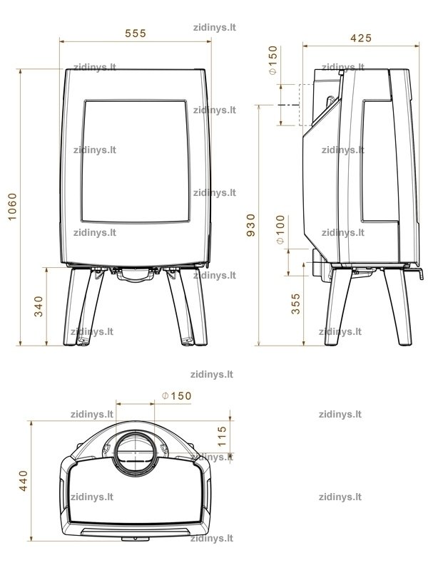 Krosnelė DOVRE Sense 303 3 Krosnelė DOVRE Sense 303 3