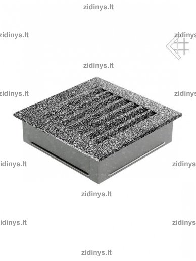 Židinio grotelės 17 x 17 Fresh juodai sidabrinės 1 Židinio grotelės 17 x 17 Fresh juodai sidabrinės 1