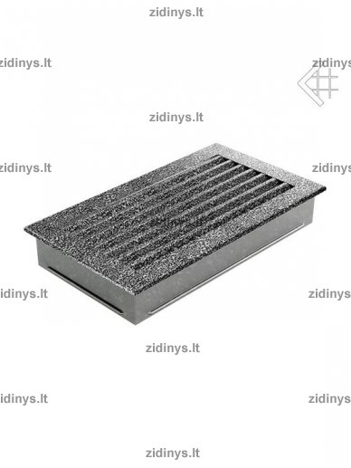 Židinio grotelės 17 x 30 Fresh juodai sidabrinės 1 Židinio grotelės 17 x 30 Fresh juodai sidabrinės 1