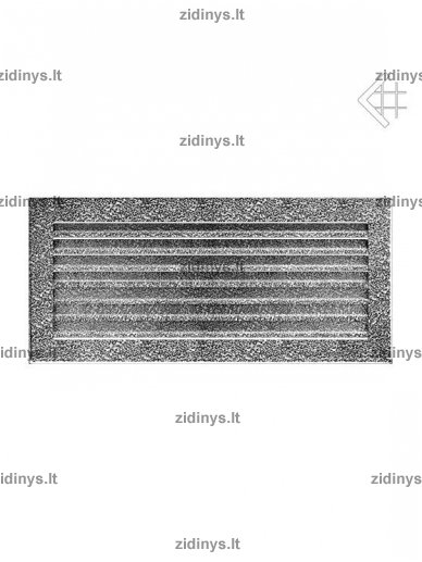 Židinio grotelės 17 x 37 Fresh juodai sidabrinės Židinio grotelės 17 x 37 Fresh juodai sidabrinės