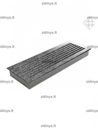 Židinio grotelės 17 x 49 Fresh juodai sidabrinės 1 Židinio grotelės 17 x 49 Fresh juodai sidabrinės 1