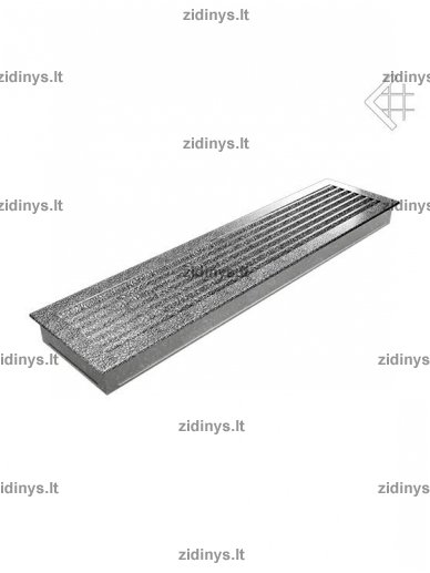 Židinio grotelės 17 x 70 Fresh juodai sidabrinės 1 Židinio grotelės 17 x 70 Fresh juodai sidabrinės 1