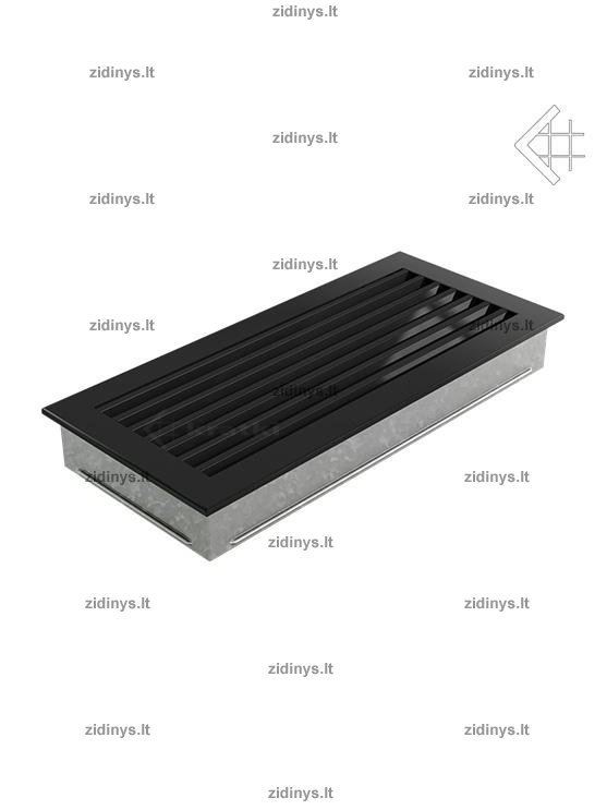 Židinio grotelės 17 x 37 Fresh juodos 1 Židinio grotelės 17 x 37 Fresh juodos 1