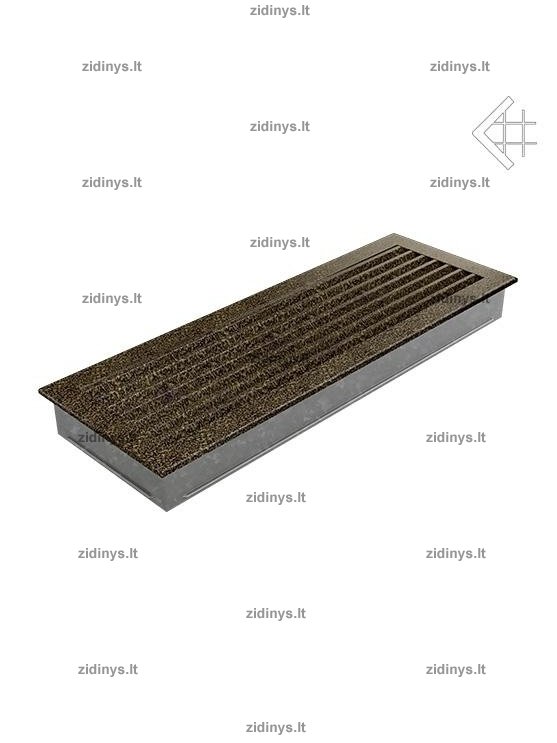 Židinio grotelės 17 x 49 Fresh juodai auksinės 1 Židinio grotelės 17 x 49 Fresh juodai auksinės 1