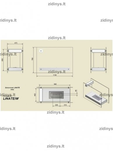 Biožidinys KRATKI Linate /Baltas 2 Biožidinys KRATKI Linate /Baltas 2