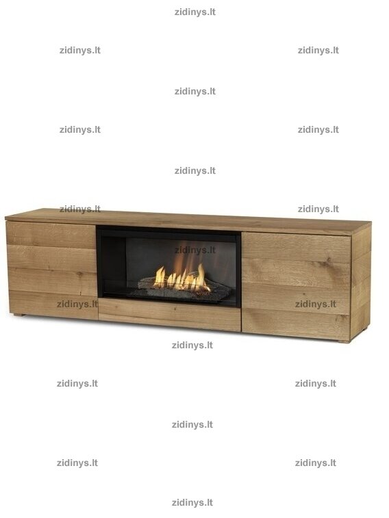 Biožidinys PLANIKA Pure Flame TV Box baltas ąžuolas Biožidinys PLANIKA Pure Flame TV Box baltas ąžuolas