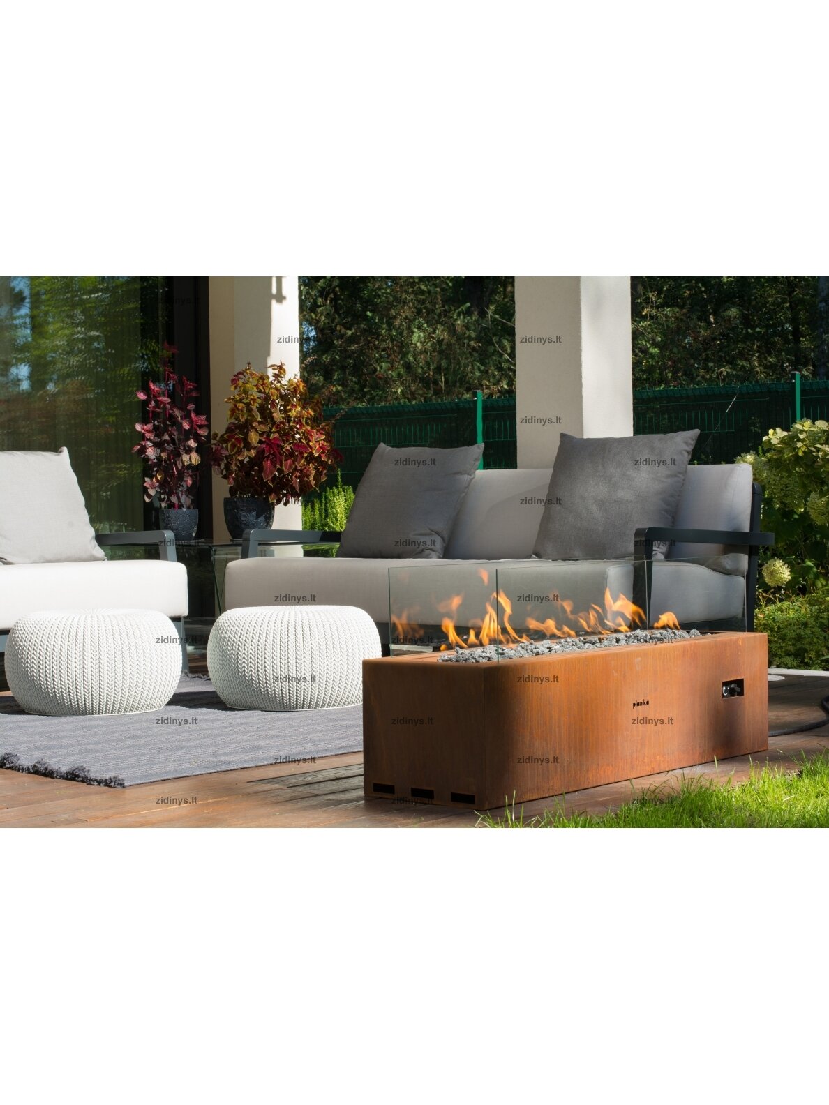 Dujinis lauko židinys Planika Galio Corten Automatic 4