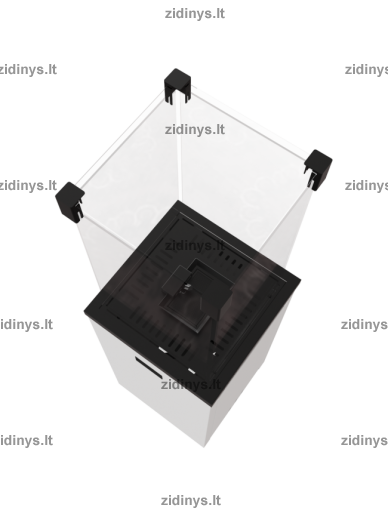 Dujinis lauko židinys KRATKI PATIO LIGHT baltas 3