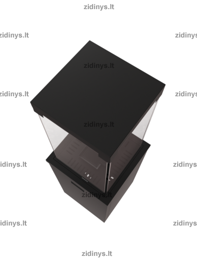 Dujinis lauko židinys KRATKI PATIO LIGHT juodas 2