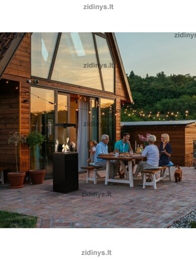 Dujinis lauko židinys KRATKI PATIO LIGHT juodas 7