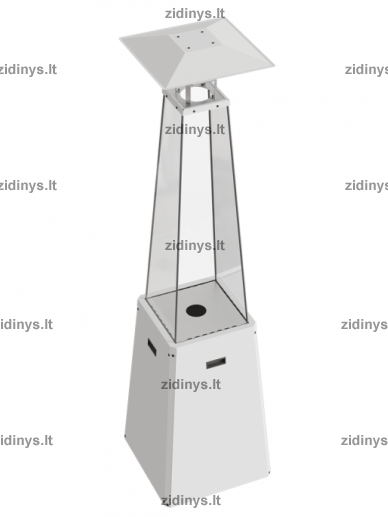 Dujinis lauko židinys KRATKI Umbrella BS baltas 3 Dujinis lauko židinys KRATKI Umbrella BS baltas 3