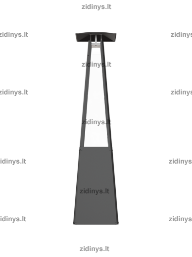 Dujinis lauko židinys KRATKI Umbrella juodas 2 Dujinis lauko židinys KRATKI Umbrella juodas 2