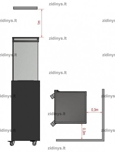 Dujinis lauko židinys PLANIKA Faro 8 Dujinis lauko židinys PLANIKA Faro 8