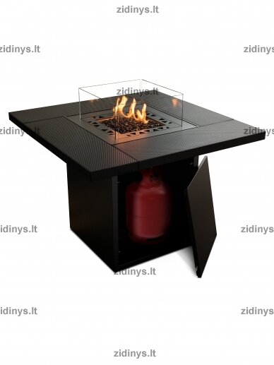 Dujinis lauko židinys Planika Square Table 1 Dujinis lauko židinys Planika Square Table 1
