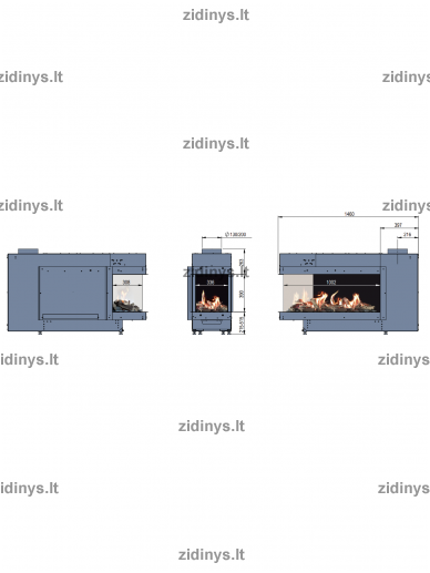 Dujinis židinys FABER Aspect Premium CL