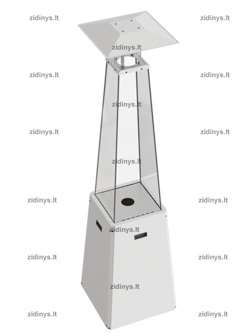 Dujinis lauko židinys KRATKI Umbrella BS baltas 3 Dujinis lauko židinys KRATKI Umbrella BS baltas 3