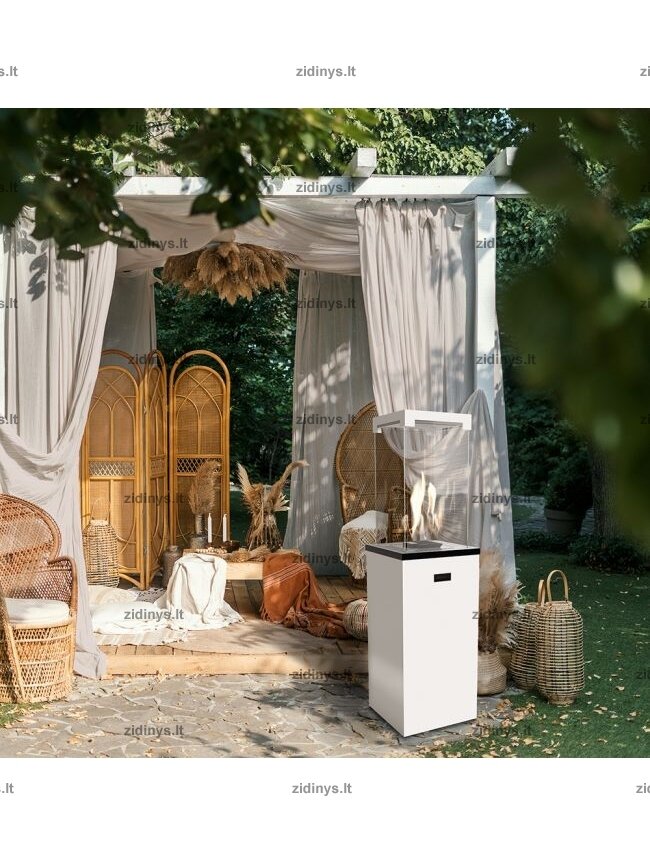 Dujinis lauko židinys KRATKI PATIO LIGHT baltas 6
