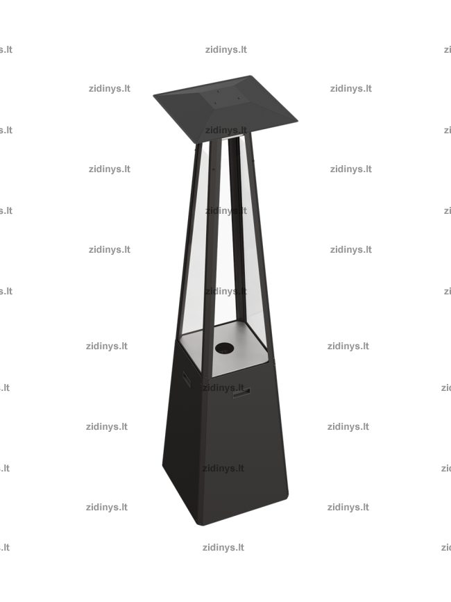 Dujinis lauko židinys KRATKI Umbrella juodas 4 Dujinis lauko židinys KRATKI Umbrella juodas 4