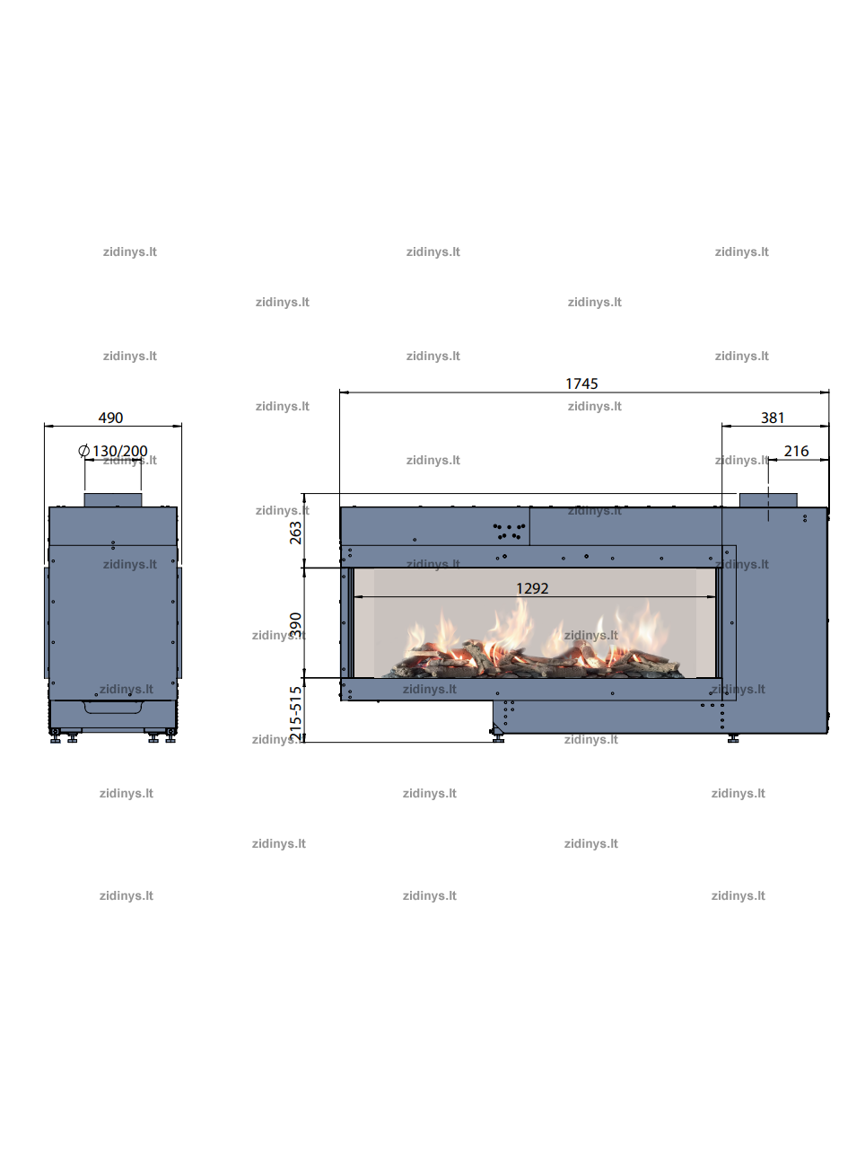 Dujinis židinys FABER Aspect Premium ST XL