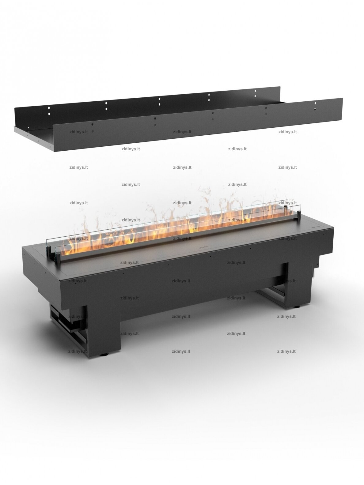 Elektrinio židinio kasetė Planika Cool Flame 1000 Pro See-through Fireplace 2 Elektrinio židinio kasetė Planika Cool Flame 1000 Pro See-through Fireplace 2