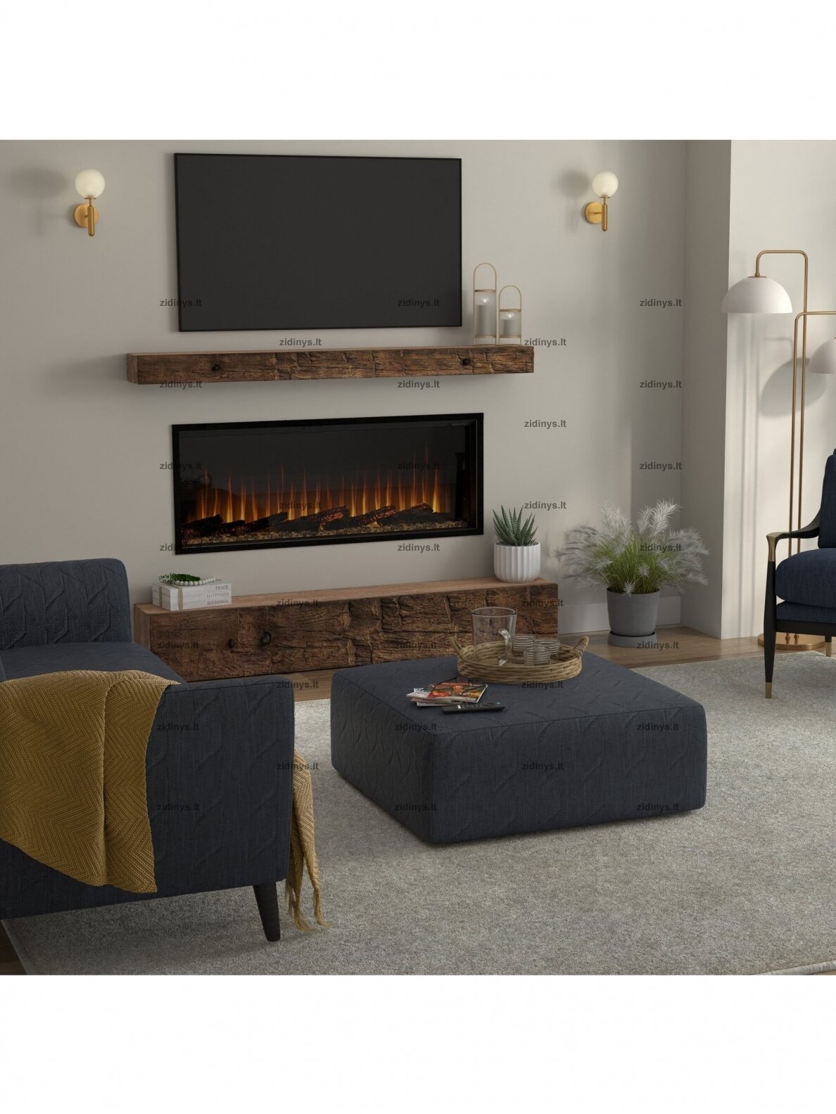 Elektrinis židinys DIMPLEX Ignite Ultra 74" 4 Elektrinis židinys DIMPLEX Ignite Ultra 74" 4
