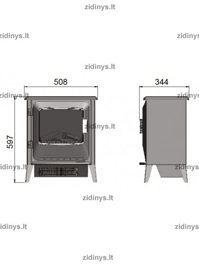 Elektrinė krosnelė DIMPLEX Optiflame Lucia 3
