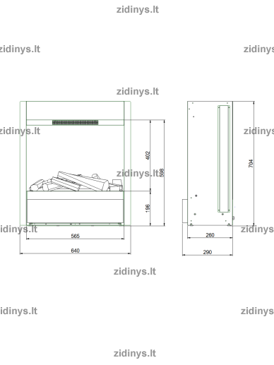 Elektrinio židinio kasetė DIMPLEX Albany multi optimyst 3 Elektrinio židinio kasetė DIMPLEX Albany multi optimyst 3