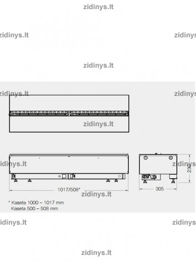 Elektrinio židinio kasetė DIMPLEX Optimyst Cassette 1000 Projects 7