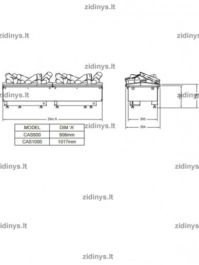 Elektrinio židinio kasetė DIMPLEX 1000 Optimyst LED Projects Logs su malkomis 1 Elektrinio židinio kasetė DIMPLEX 1000 Optimyst LED Projects Logs su malkomis 1