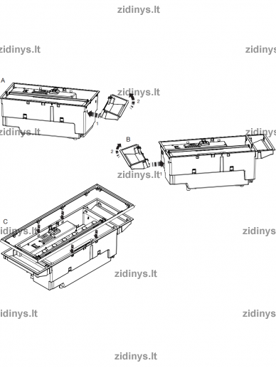 Elektrinio židinio kasetė DIMPLEX Optimyst 400 + 600 malkos 3 Elektrinio židinio kasetė DIMPLEX Optimyst 400 + 600 malkos 3