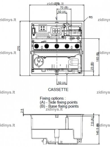 Elektrinio židinio kasetė DIMPLEX Optimyst Cassette 250