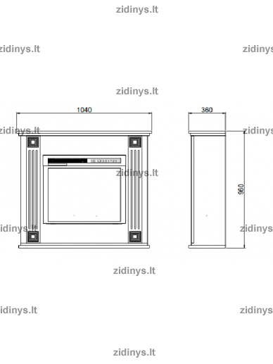 Elektrinis židinys DIMPLEX Balance 6 Elektrinis židinys DIMPLEX Balance 6