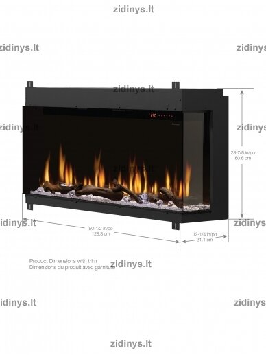 Elektrinis židinys DIMPLEX Ignite Bold 50" 1 Elektrinis židinys DIMPLEX Ignite Bold 50" 1
