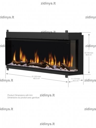 Elektrinis židinys DIMPLEX Ignite Bold 60" 1 Elektrinis židinys DIMPLEX Ignite Bold 60" 1