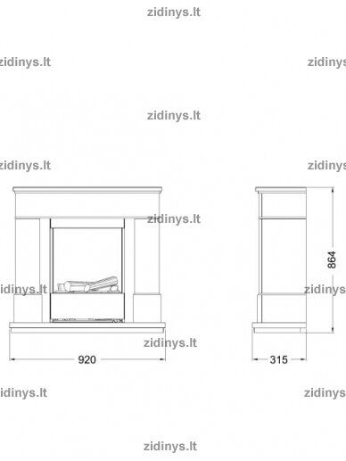 Elektrinis židinys DIMPLEX Optimyst Moorefield kreminis 2 Elektrinis židinys DIMPLEX Optimyst Moorefield kreminis 2