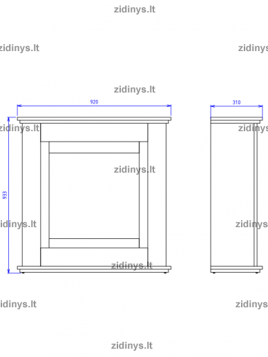Elektrinis židinys DIMPLEX Unity 1 Elektrinis židinys DIMPLEX Unity 1