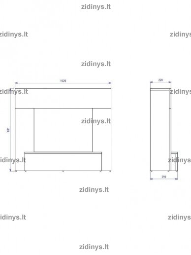 Elektrinis židinys DIMPLEX Vigor 2 Elektrinis židinys DIMPLEX Vigor 2