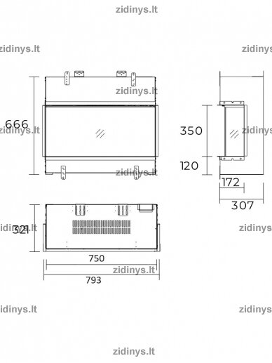Elektrinis židinys DIMPLEX Vivente Plus 75 1 Elektrinis židinys DIMPLEX Vivente Plus 75 1