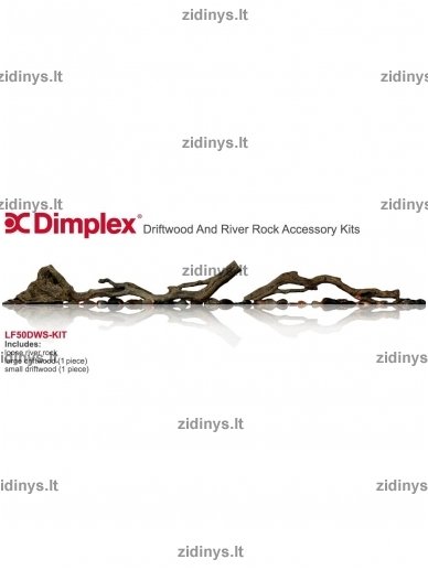 Elektrinių židinių DIMPLEX dekoratyvinių malkų rinkinys Riverrock 50" 2 Elektrinių židinių DIMPLEX dekoratyvinių malkų rinkinys Riverrock 50" 2