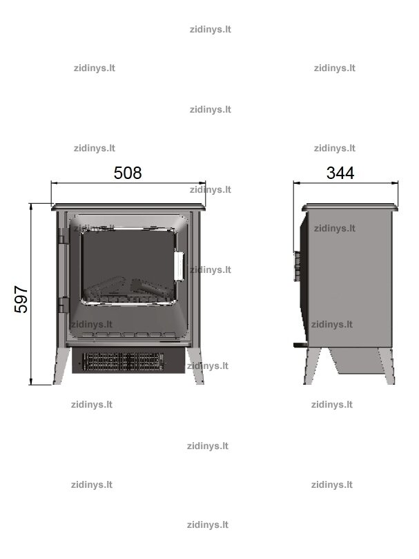 Elektrinė krosnelė DIMPLEX Optiflame Lucia 3