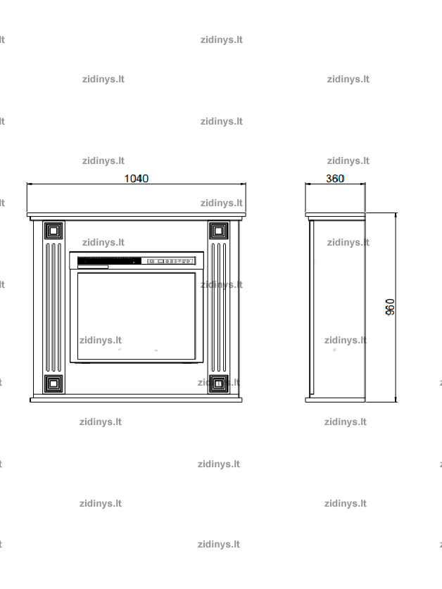 Elektrinis židinys DIMPLEX Balance 6 Elektrinis židinys DIMPLEX Balance 6