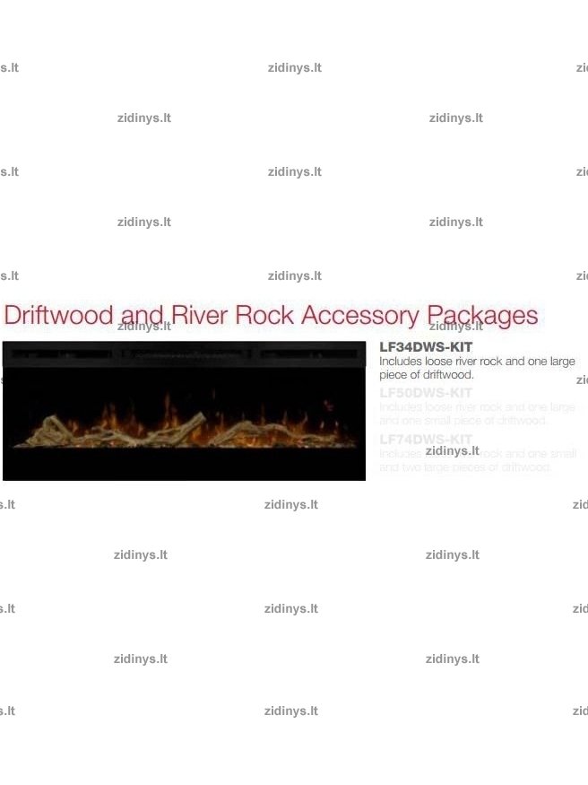 Elektrinių židinių DIMPLEX dekoratyvinių malkų rinkinys Riverrock 74" 3 Elektrinių židinių DIMPLEX dekoratyvinių malkų rinkinys Riverrock 74" 3