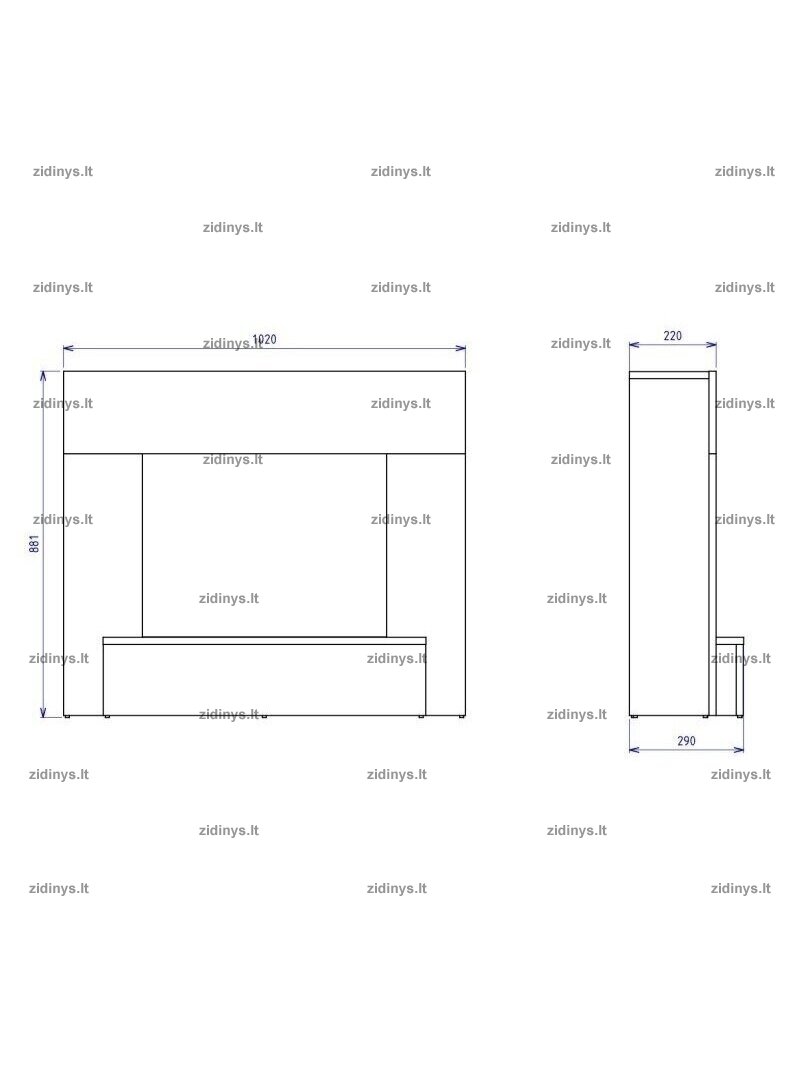 Elektrinis židinys DIMPLEX Vigor 2 Elektrinis židinys DIMPLEX Vigor 2
