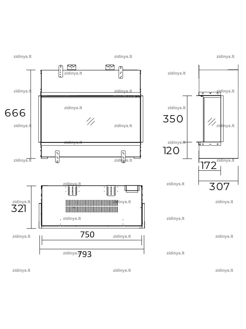 Elektrinis židinys DIMPLEX Vivente Plus 75 1 Elektrinis židinys DIMPLEX Vivente Plus 75 1