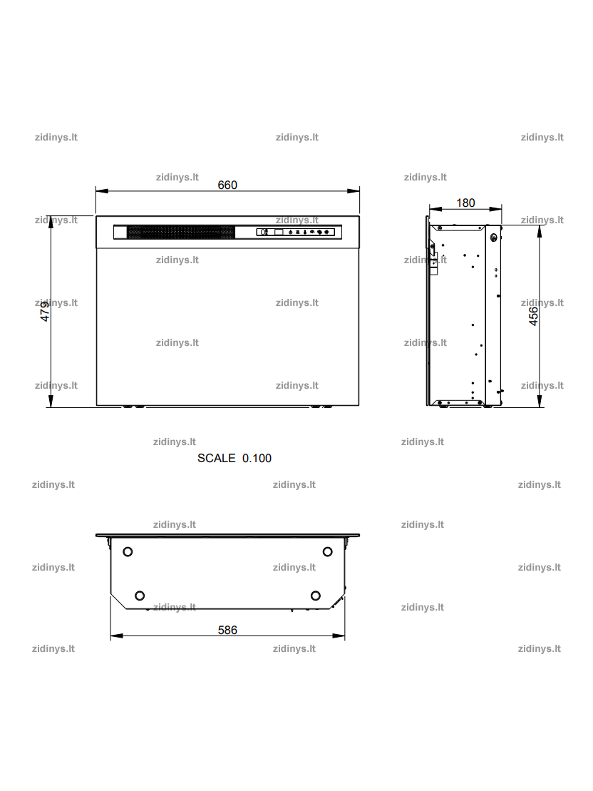 Elektrinio židinio kasetė DIMPLEX Firebox 26" XHD LED 4 Elektrinio židinio kasetė DIMPLEX Firebox 26" XHD LED 4