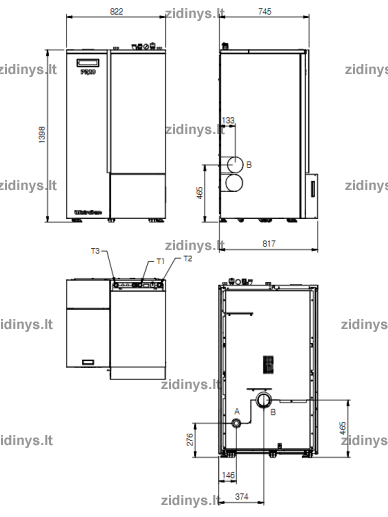 Granulinis katilas EXTRAFLAME PR20 1 Granulinis katilas EXTRAFLAME PR20 1
