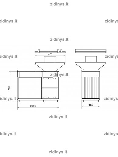 Grilis - ugniakuras KRATKI Quadrum Horizontal 4 Grilis - ugniakuras KRATKI Quadrum Horizontal 4