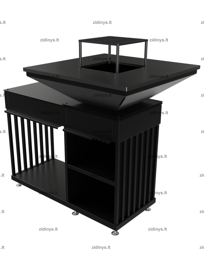 Grilis - ugniakuras KRATKI Quadrum Horizontal 2 Grilis - ugniakuras KRATKI Quadrum Horizontal 2