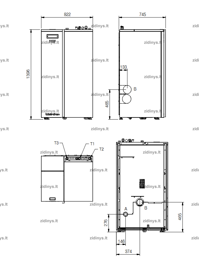 Granulinis katilas EXTRAFLAME PK15 1 Granulinis katilas EXTRAFLAME PK15 1