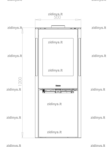Hibridinė krosnelė ADURO H3 LUX 1 Hibridinė krosnelė ADURO H3 LUX 1